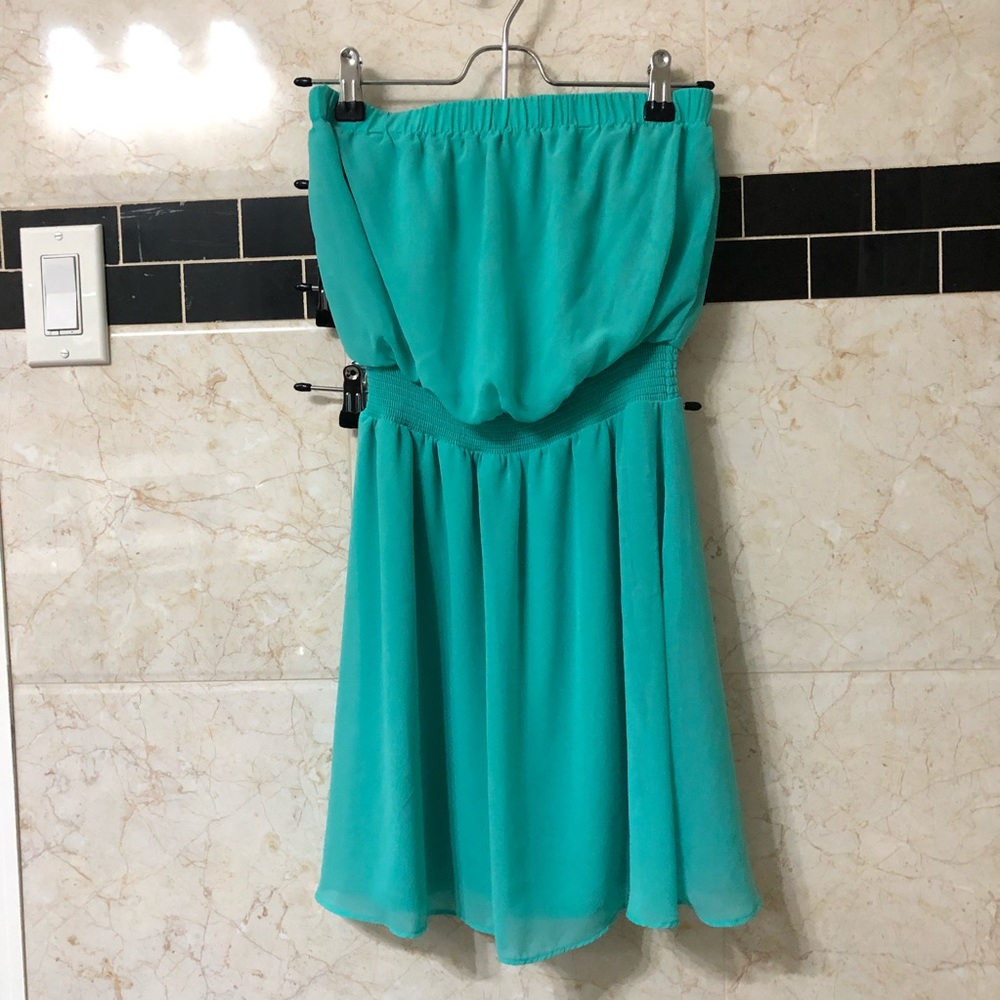 Blue/Green Express Minidress Size XS